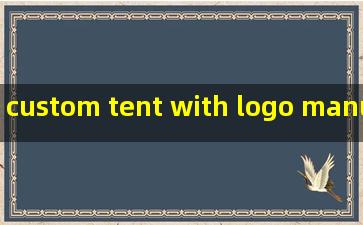 custom tent with logo manufacturer